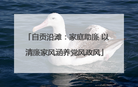 自贡沿滩：家庭助廉 以清廉家风涵养党风政风