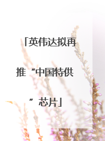 英伟达拟再推“中国特供”芯片