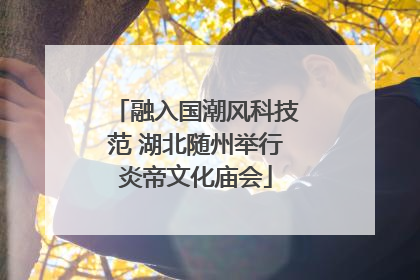 融入国潮风科技范 湖北随州举行炎帝文化庙会