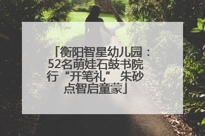 衡阳智星幼儿园：52名萌娃石鼓书院行“开笔礼” 朱砂点智启童蒙