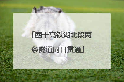 西十高铁湖北段两条隧道同日贯通