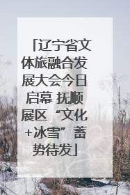 辽宁省文体旅融合发展大会今日启幕 抚顺展区“文化+冰雪”蓄势待发