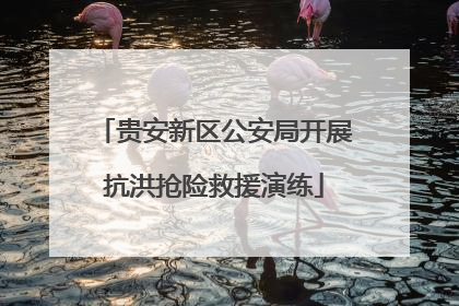 贵安新区公安局开展抗洪抢险救援演练