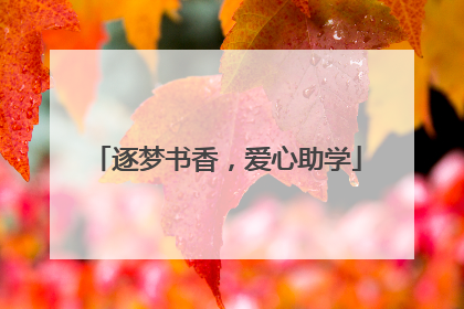 逐梦书香，爱心助学