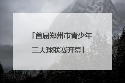首届郑州市青少年三大球联赛开幕