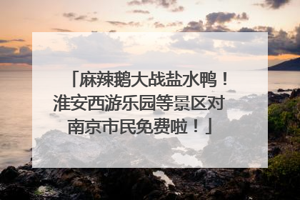 麻辣鹅大战盐水鸭！淮安西游乐园等景区对南京市民免费啦！