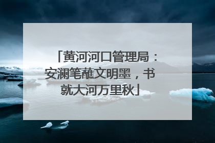 黄河河口管理局：安澜笔蘸文明墨，书就大河万里秋