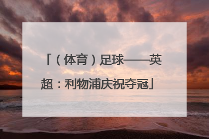 （体育）足球——英超：利物浦庆祝夺冠