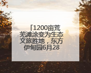 1200亩荒芜滩涂变为生态文旅胜地，东方伊甸园6月28日在青岛开园
