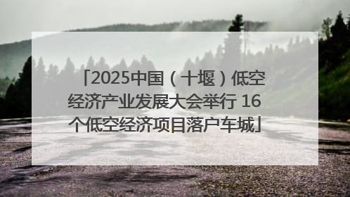 2025中国（十堰）低空经济产业发展大会举行 16个低空经济项目落户车城