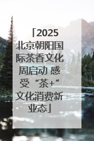 2025北京朝阳国际茶香文化周启动 感受“茶+”文化消费新业态