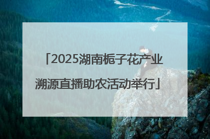 2025湖南栀子花产业溯源直播助农活动举行