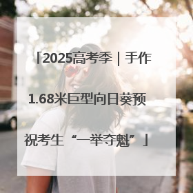 2025高考季｜手作1.68米巨型向日葵预祝考生“一举夺魁”